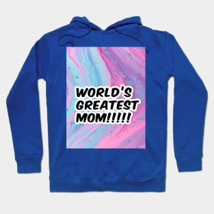 "World's Greatest Mom" Text design - Unisex Heavy Blend™ Hooded Sweatshirt Hoodie